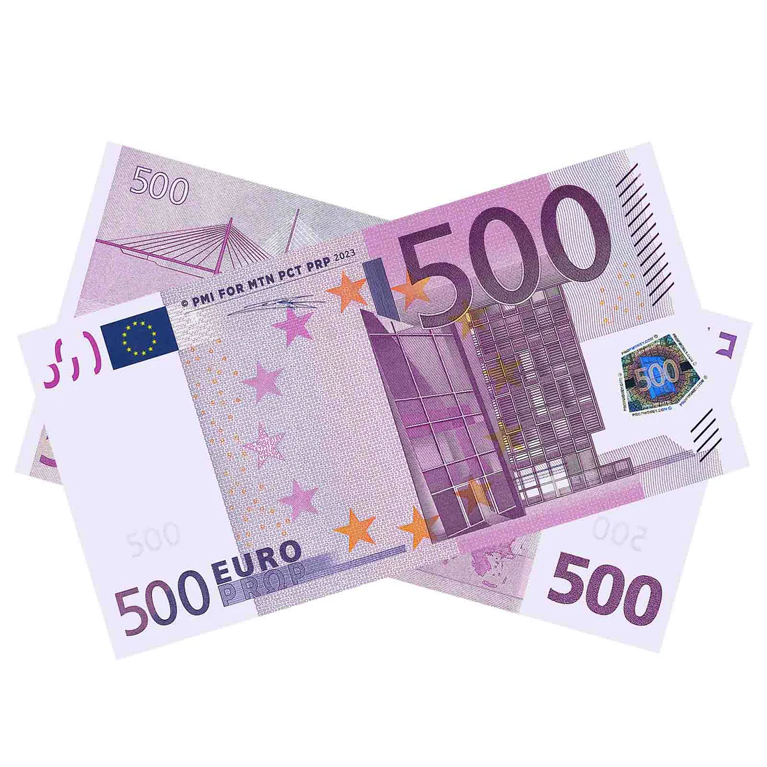 €500 prop euro banknotes